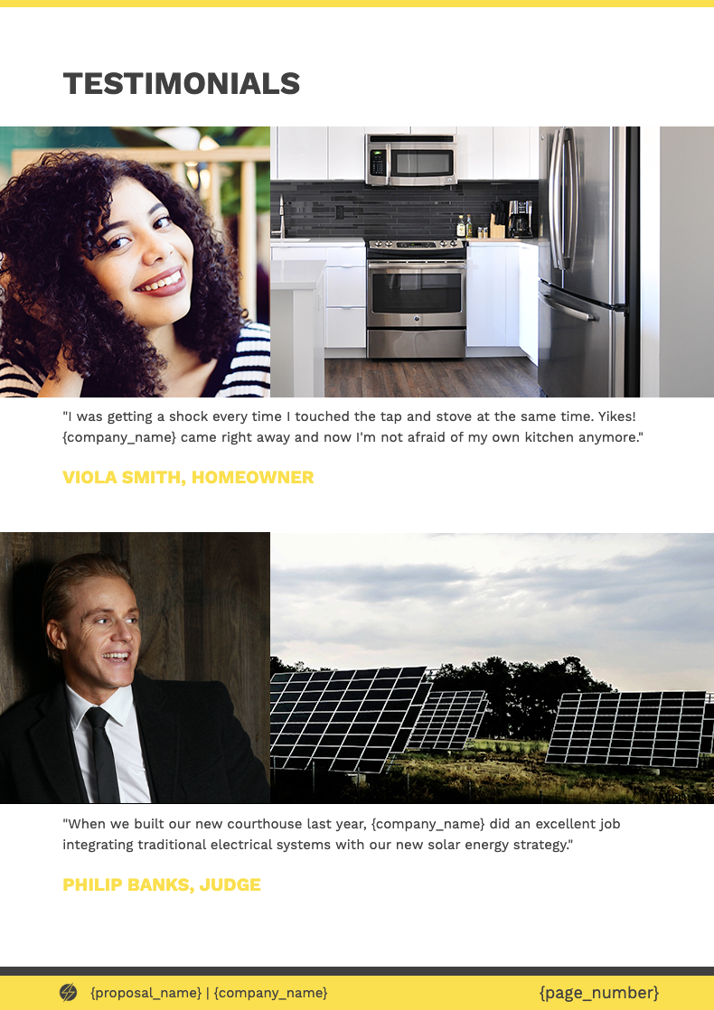 Electrical Services Proposal Template